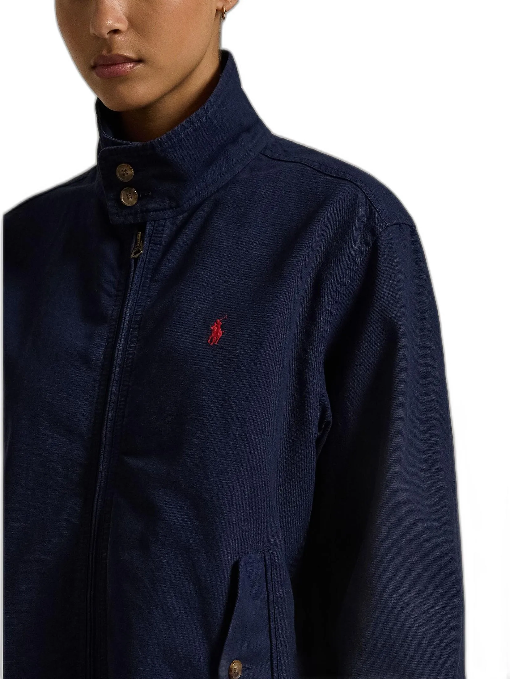 POLO RALPH LAUREN Women Jacket-Cotton Canvas Jacket WMPOOTWN5A20066-Navy-410