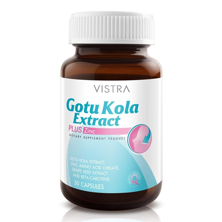 Vistra Gotu Kola Extract Plus Zinc 30cap