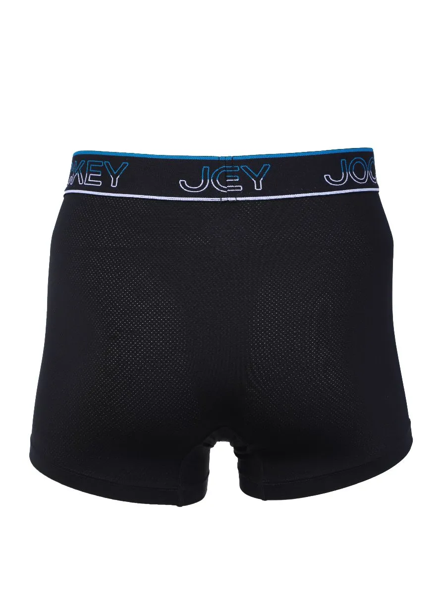 JOCKEY UNDERWEAR Men's PERFORMANCE TRUNKS BLACK