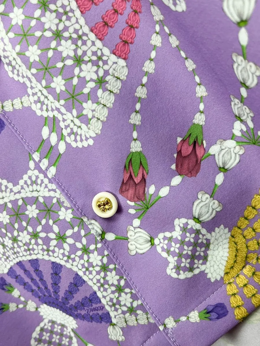 ICONIC WOMAN PURPLE MALAI SONGKRAN HAWAII SHIRT