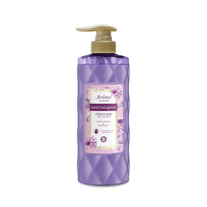 Arome by Watsons Sweet Indulgence Perfume Gel Wash MoisturisingRepairing 400ml - Purplish pink
