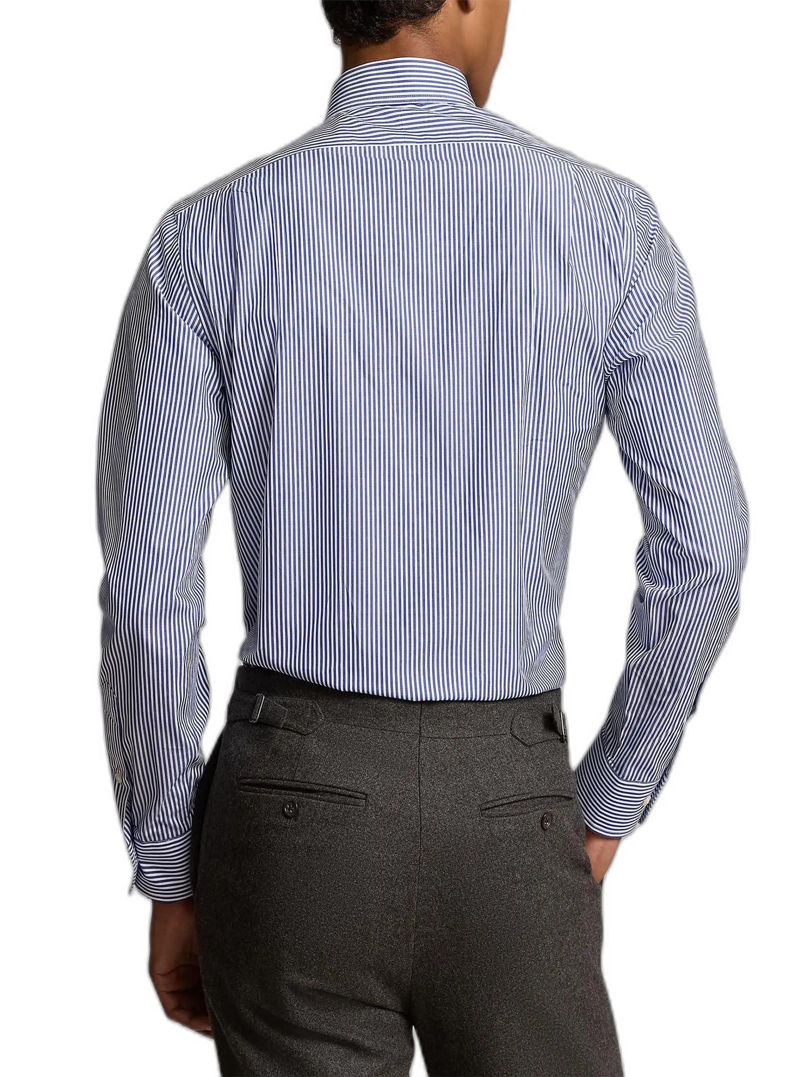 POLO RALPH LAUREN Men Shirt Dress-Custom Fit Poplin Shirt MNPODSH37620381-Blue