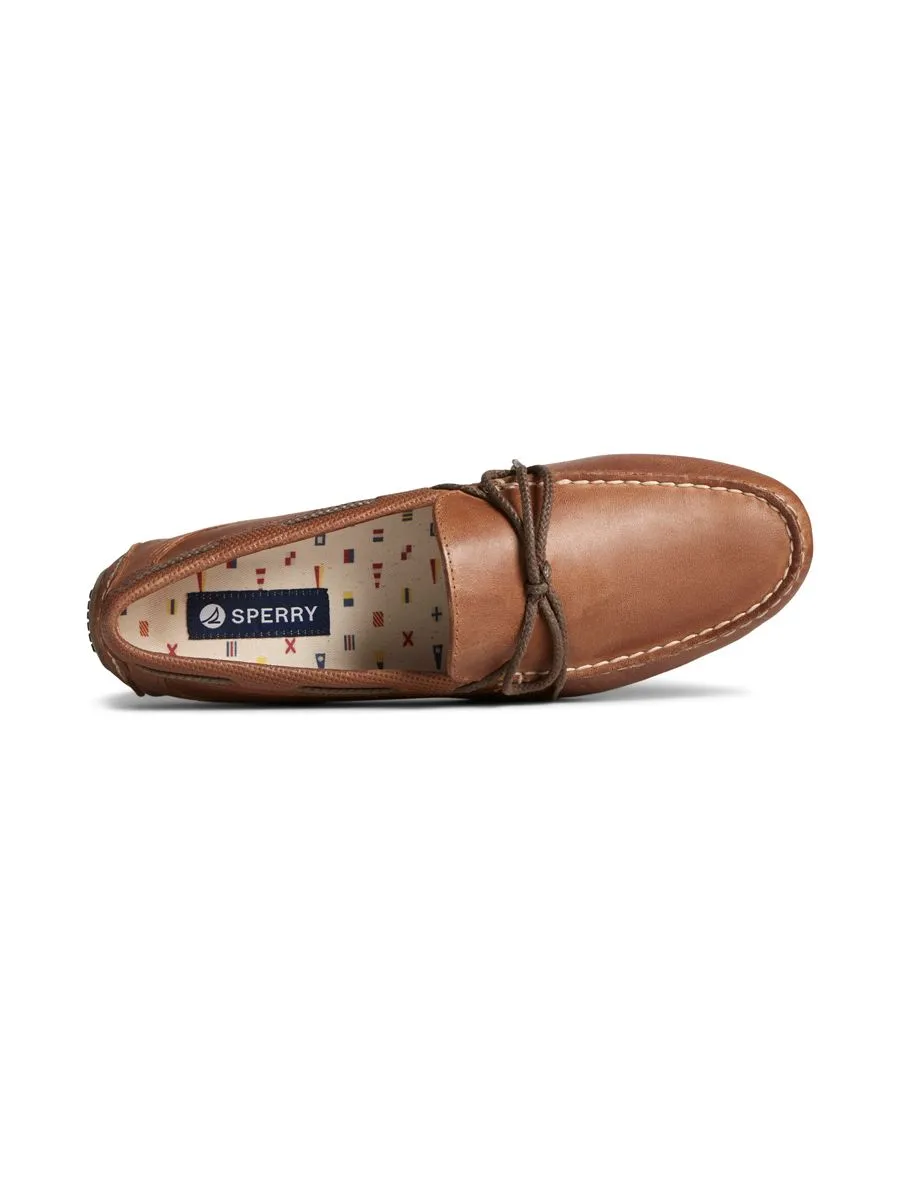 SPERRY MEN DAVENPORT 1-EYE DEBOSS BROWN