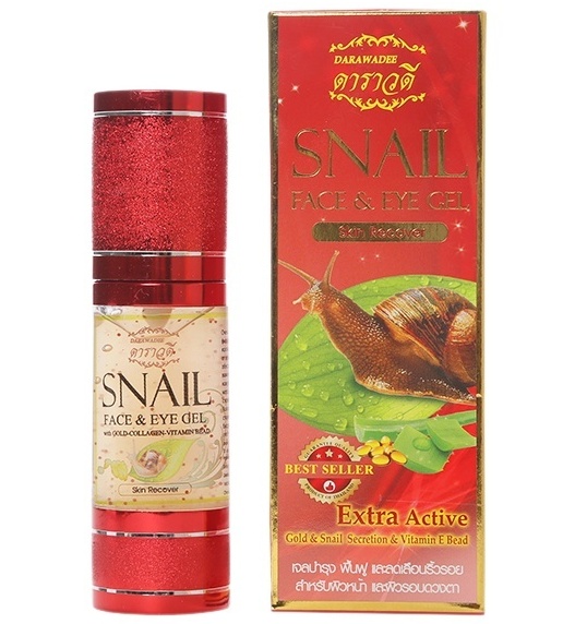 Гель сыворотка для лица и кожи вокруг глаз с улиткой и коллагеном Darawadee 30 мл