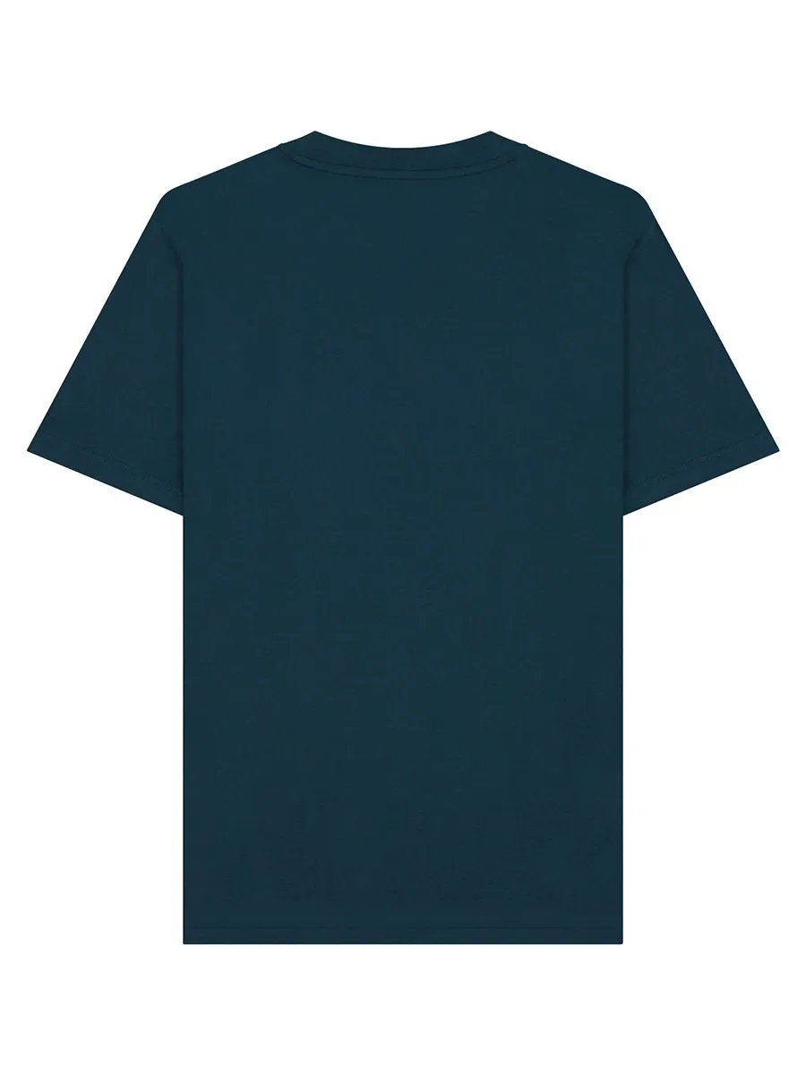GIORDANO Men's Interlock Embroidery Tee (Liquid Touch)  Emerald green