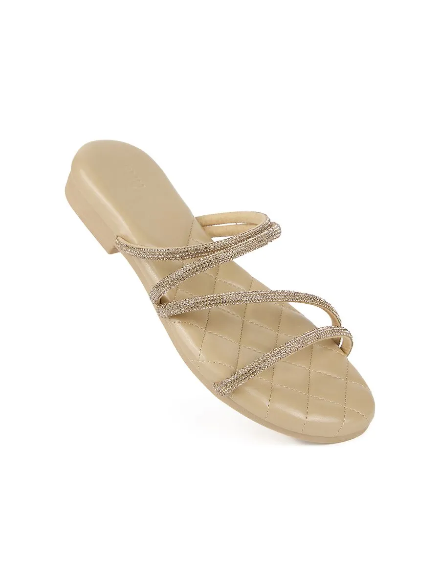 SHU WOWEN  DGB PALETTE SOFT SANDALS - BEIGE