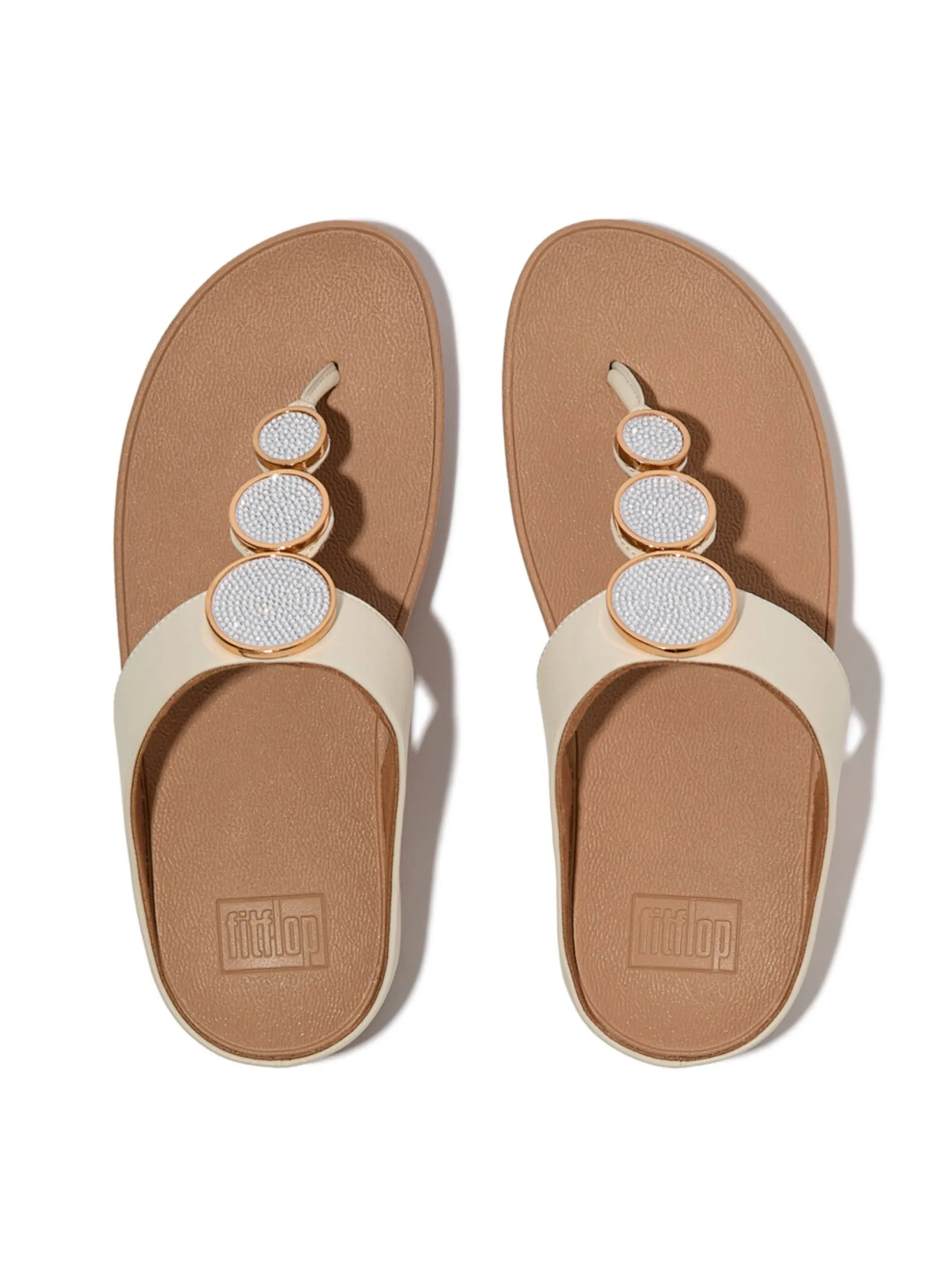 FitFlop™ WOMEN'S HALO BEAD-CIRCLE METALLIC BEIGE