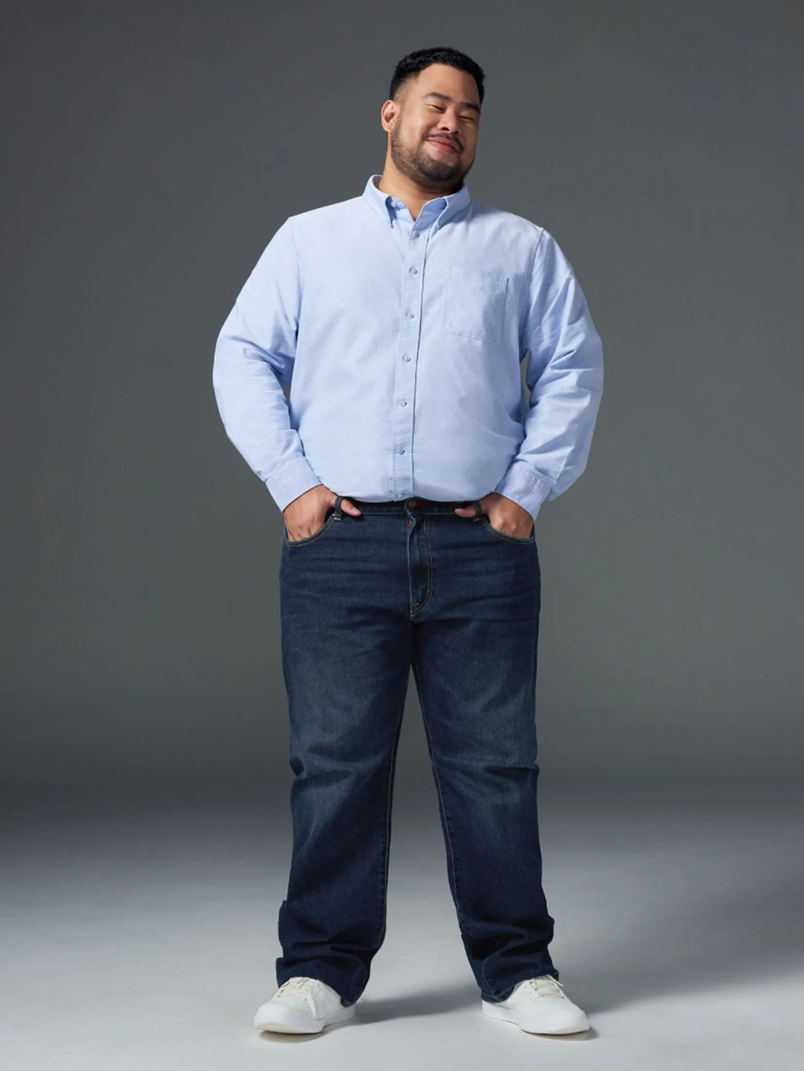 GQ Men Oxford Shirt Bear Size