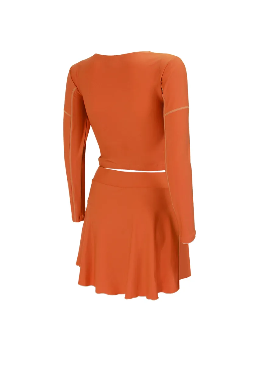 GRAND SPORT Orange WOMEN TWO PIECE SWIMSUIT