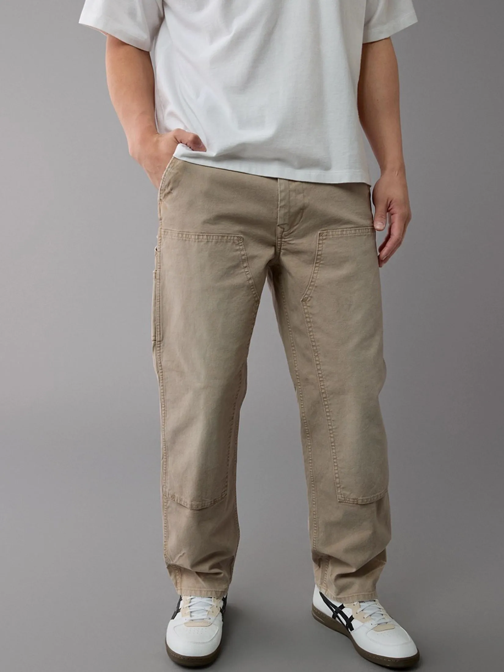 AMERICAN EAGLE MEN 4902 CARPENTER PANT CLEAN 213 STONE
