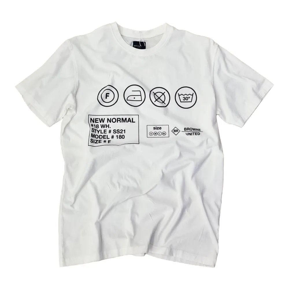 BROWNE & CO. White Cotton T-shirt