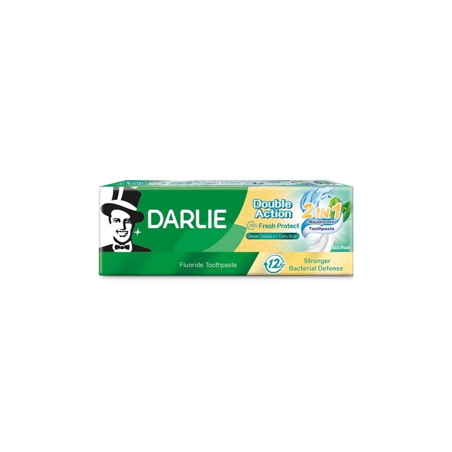 Darlie Mouthwash+Toothpaste Double Action Fresh Protect 2in1 50 G. - Green