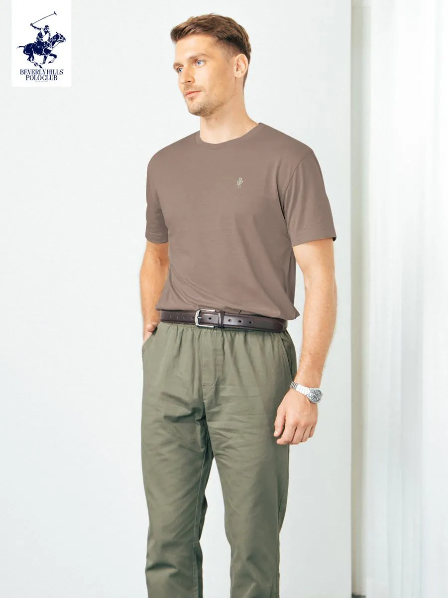 BEVERLY HILLS POLO CLUB Brown Unisex T-Shirt REGULAR-FIT Model BNSP102