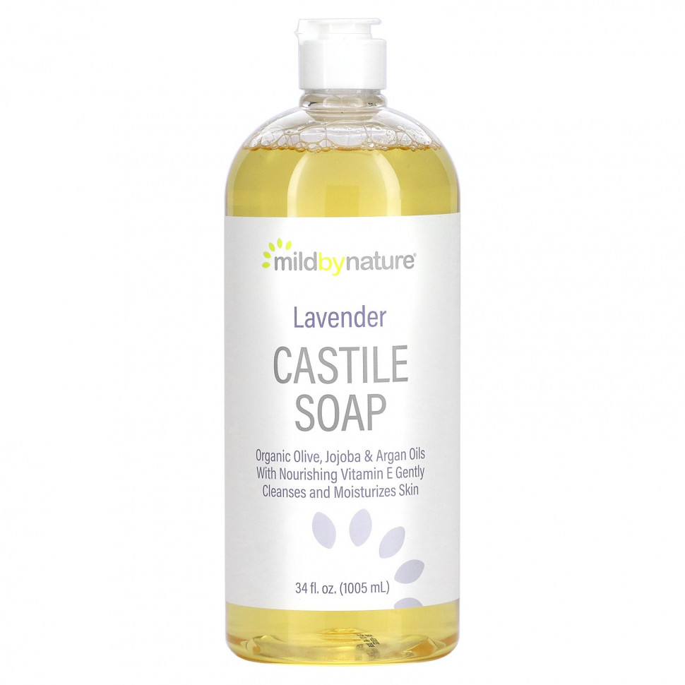 Mild By Nature, кастильское мыло, лаванда, 1005 мл (34 жидк. унции)