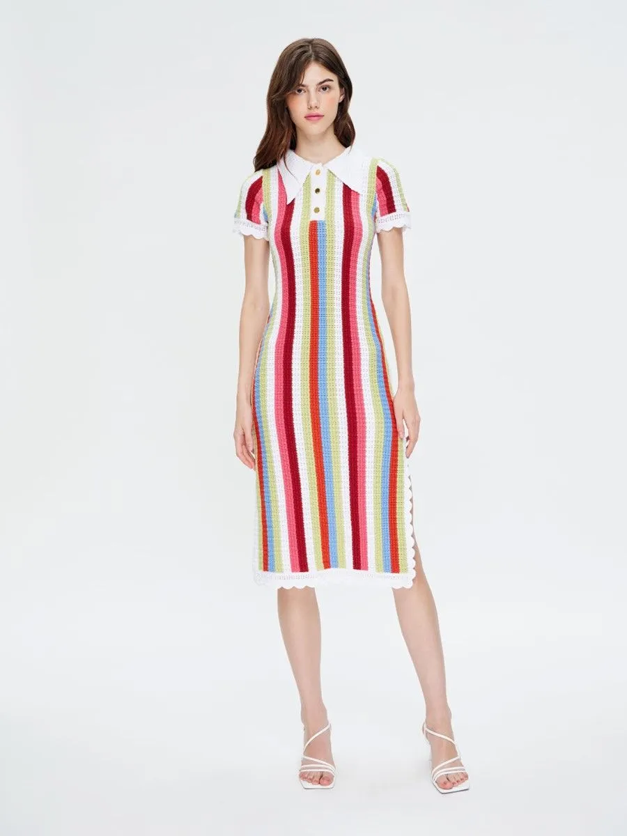 ASV (AW23) Penelope Women Knitted Dress Multicolor
