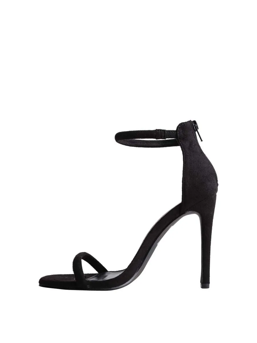 VILLAINS SF ARLENE Women's Heeled Sandals BLACK SUEDE