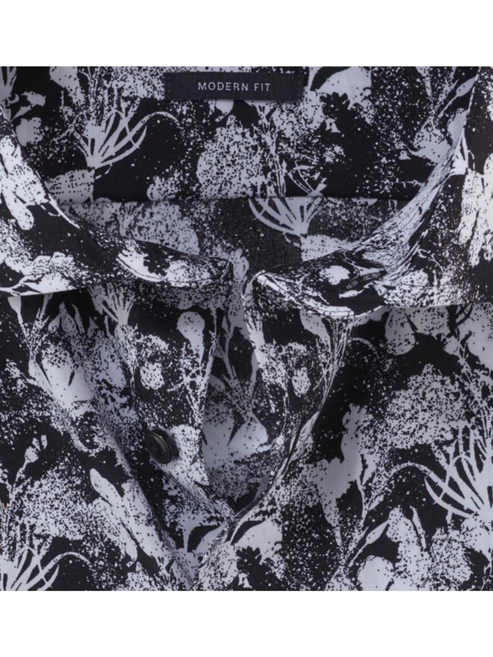 OLYMP MEN S SHIRT SHORT SLEEVES CASUALSHIRT MODERN FIT EASY IRON BLACK