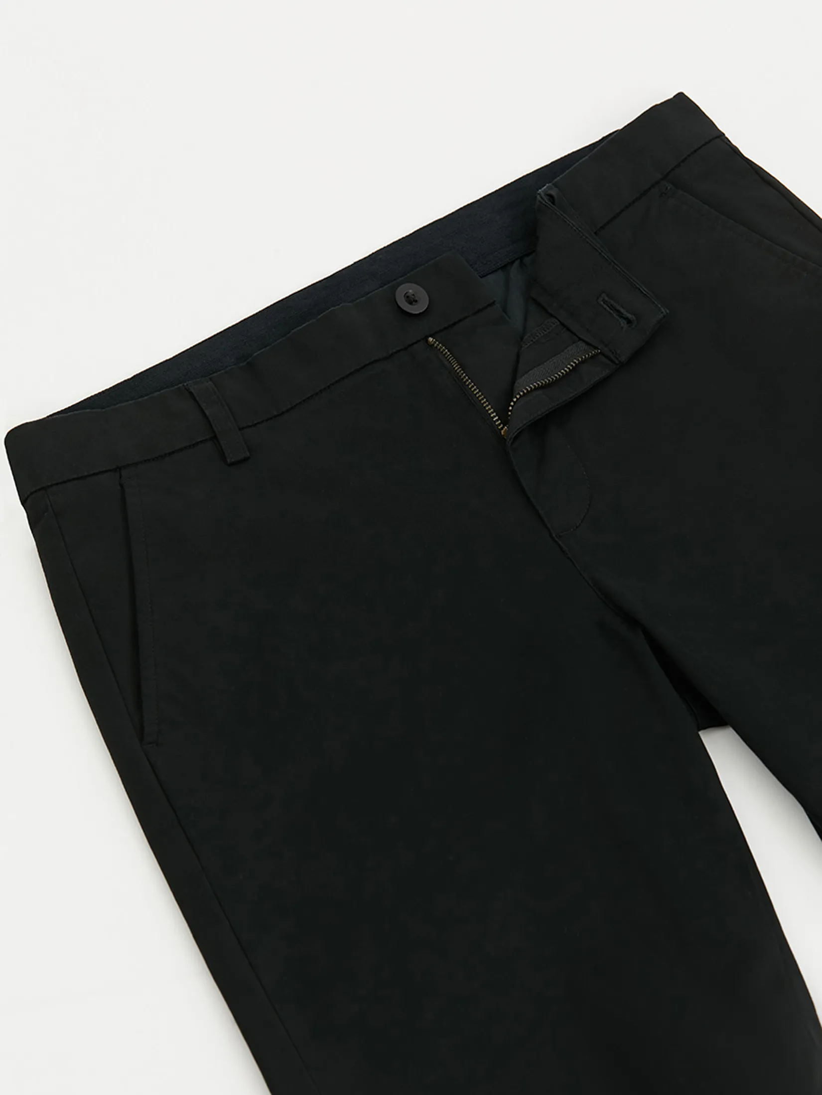 DAPPER Men Slim-Fit Comfort Chino Pants Black
