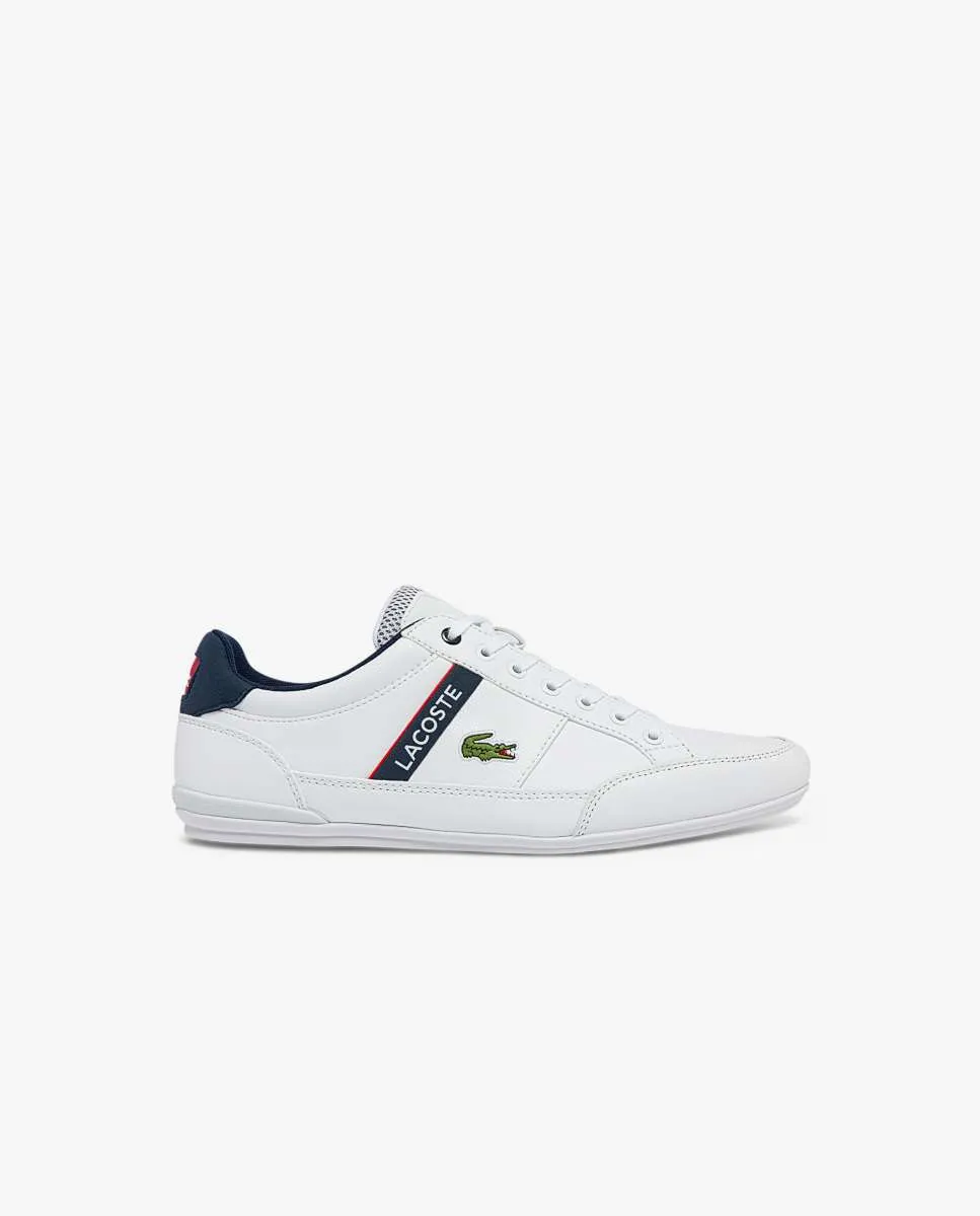 LACOSTE Men’s Chaymon Textile and Synthetic Trainers White Size - 8 UK