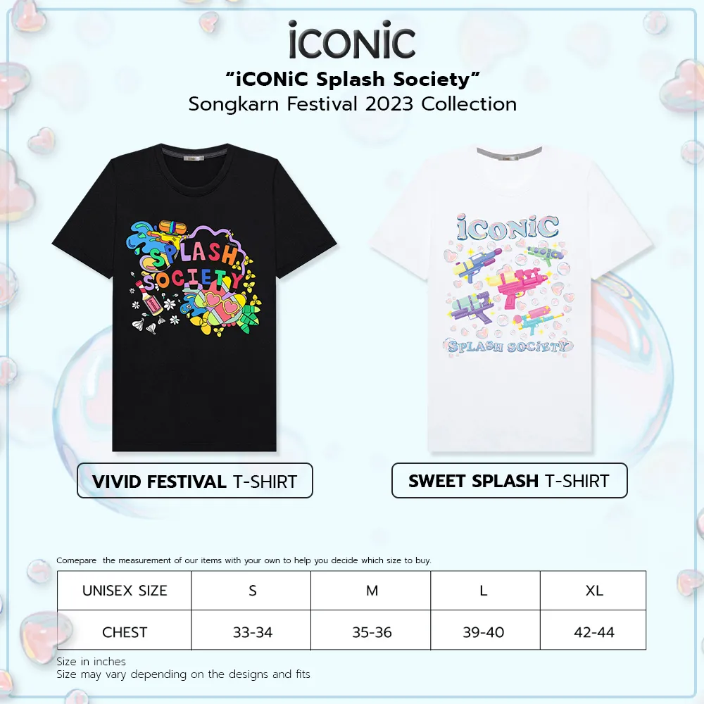 ICONIC BLACK VIVID FESTIVAL T-SHIRT