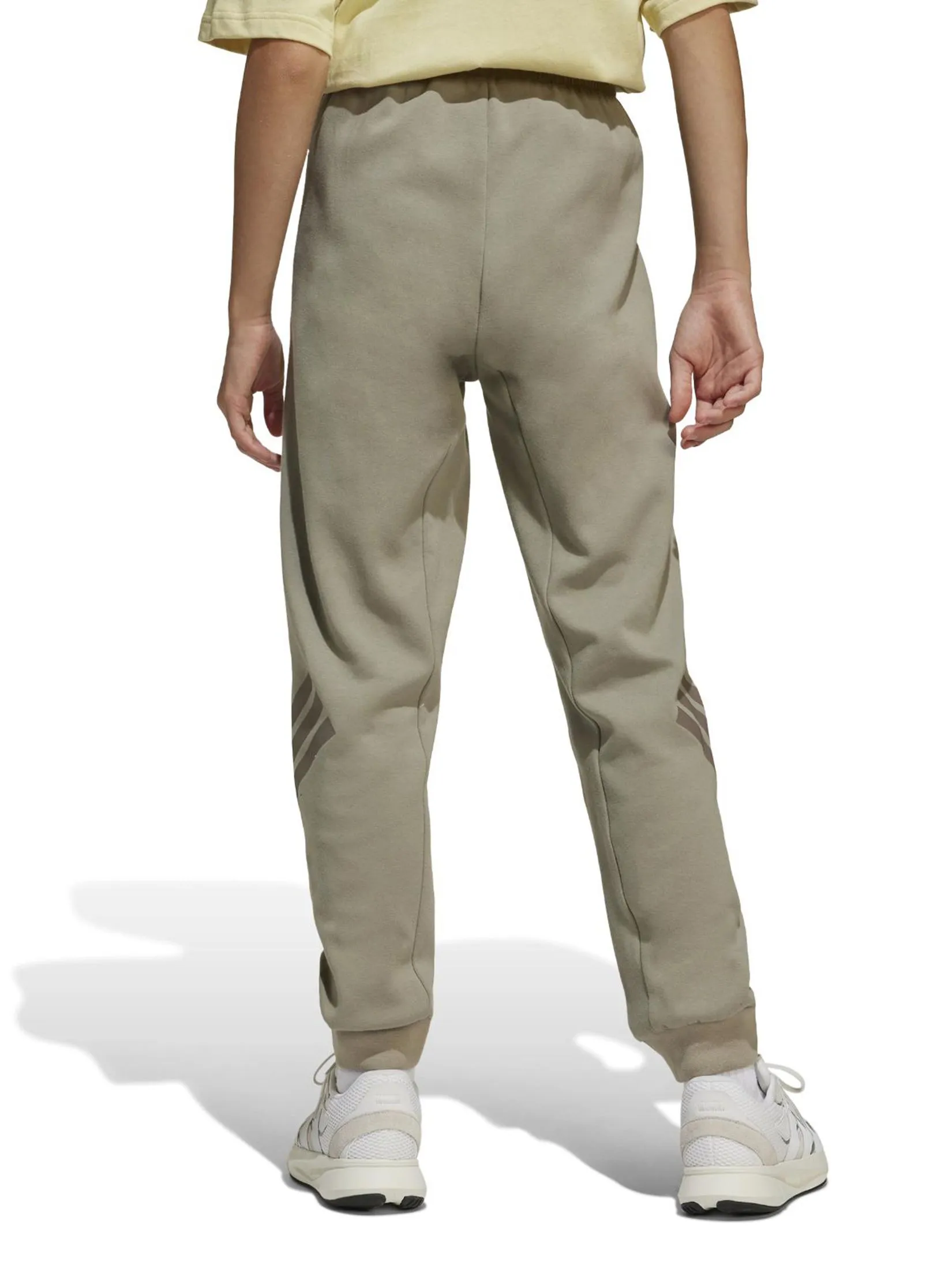 ADIDAS KIDS Unisex Kids Joggers Wide Leg Future Icons 3-Stripes Grayish Brown
