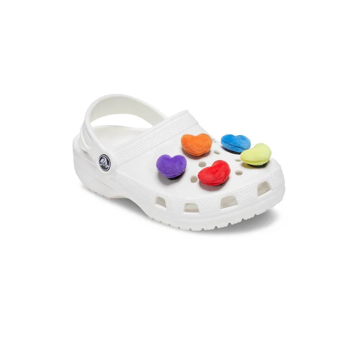 CROCS Jibbitz Shoes Charm Fuzzy Heart 5-Pack Multi Color - CR024AC743DITH