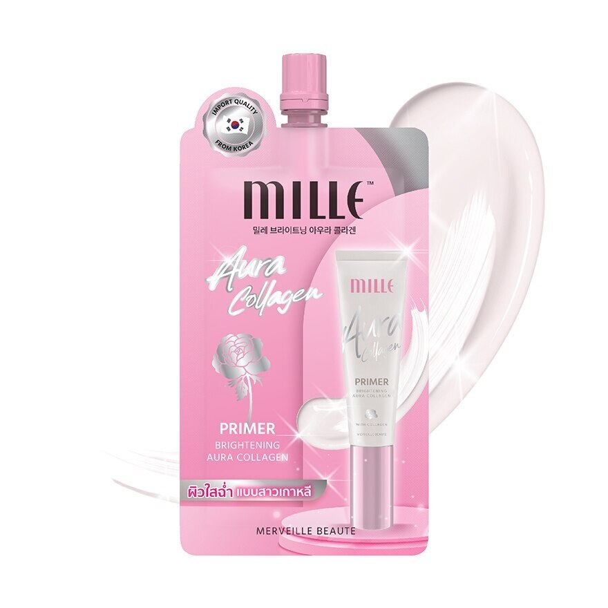 Mille Brightening Aura Collagen Primer SPF30 PA++ 6g. - Pearl