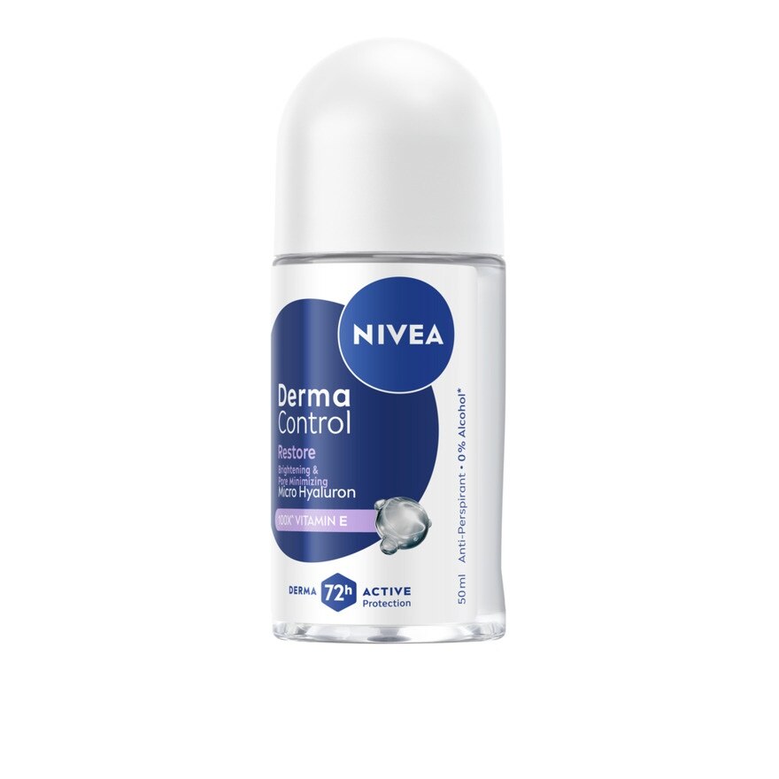 Nivea Roll On Derma Control Restore 50 Ml. โรลออนลดเหงื่อ ระงับกลิ่นกาย