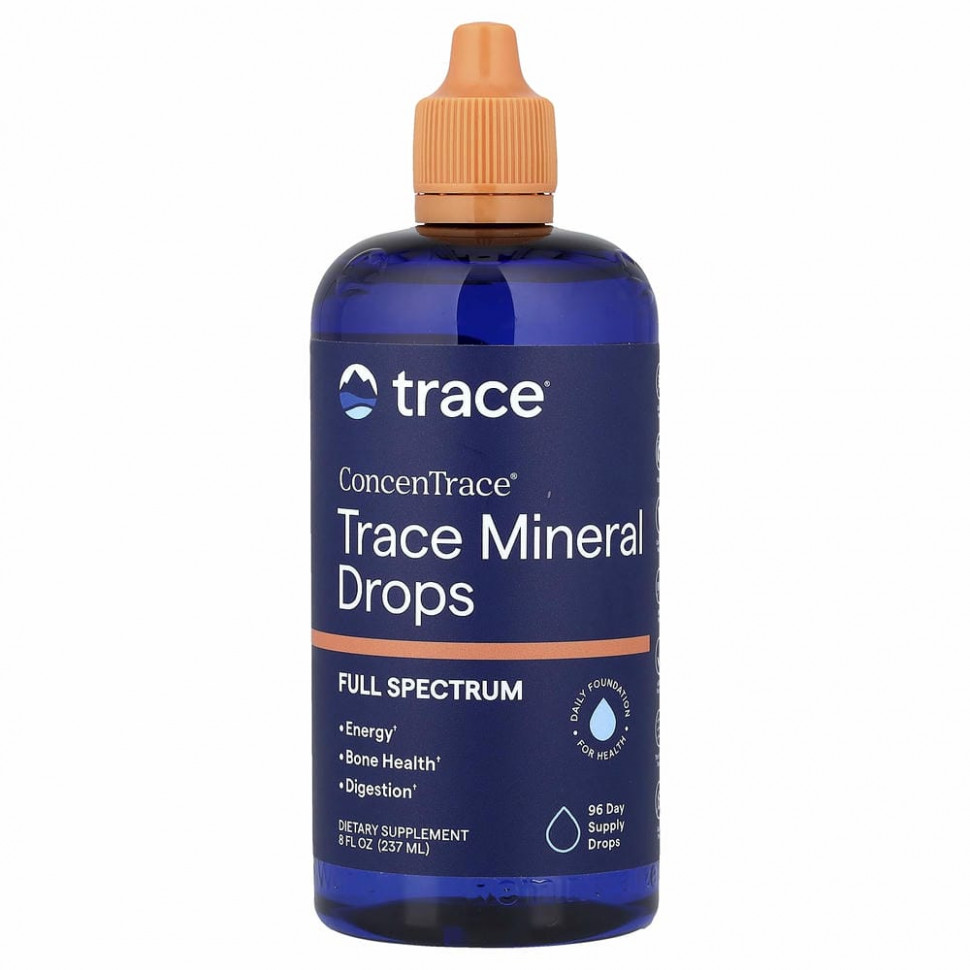 Trace Minerals ®, ConcenTrace, микроэлементы в форме капель, 237 мл
