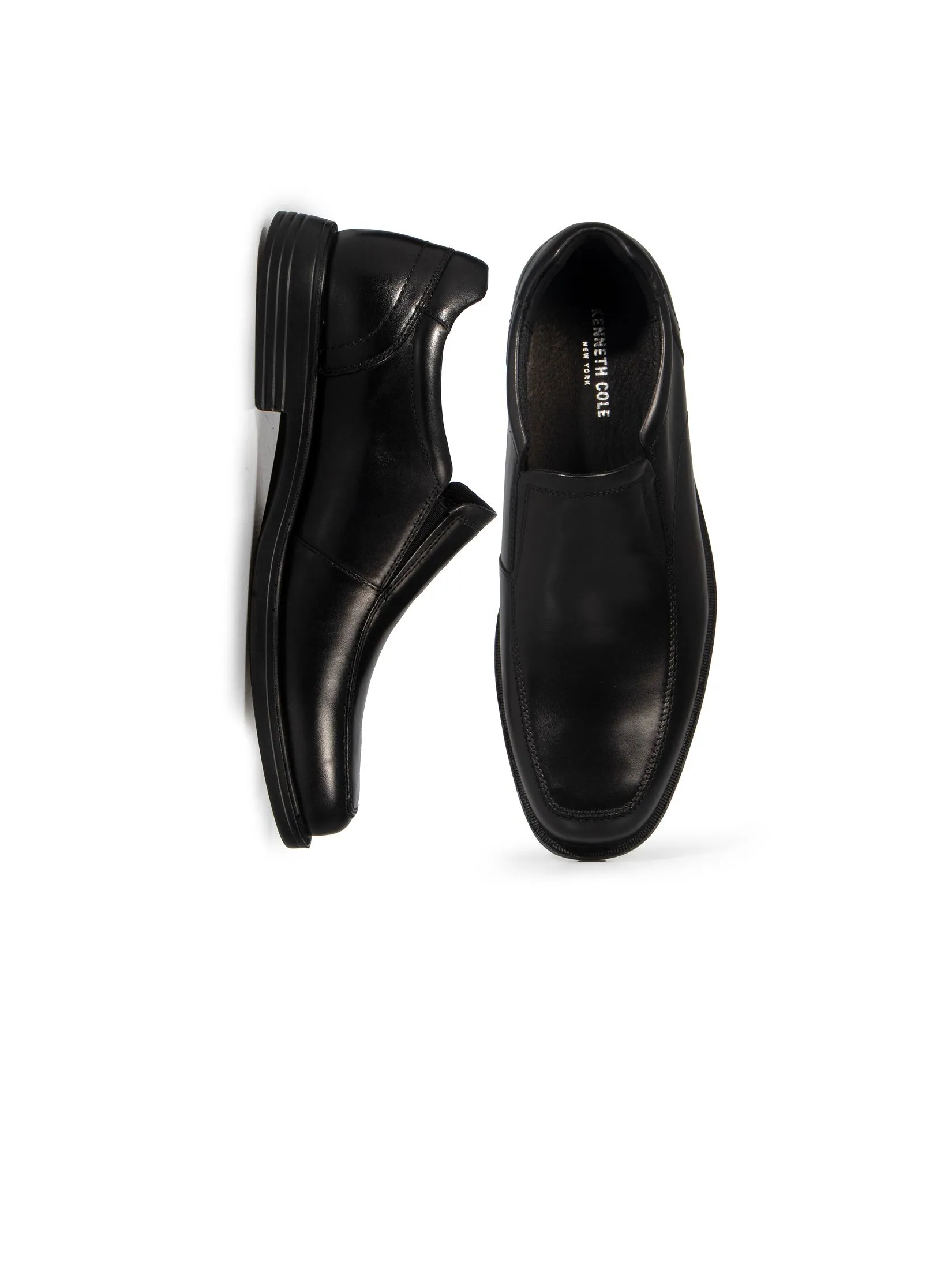 KENNETH COLE MEN CASUALS WIDER FIT LOAFER / BLACK