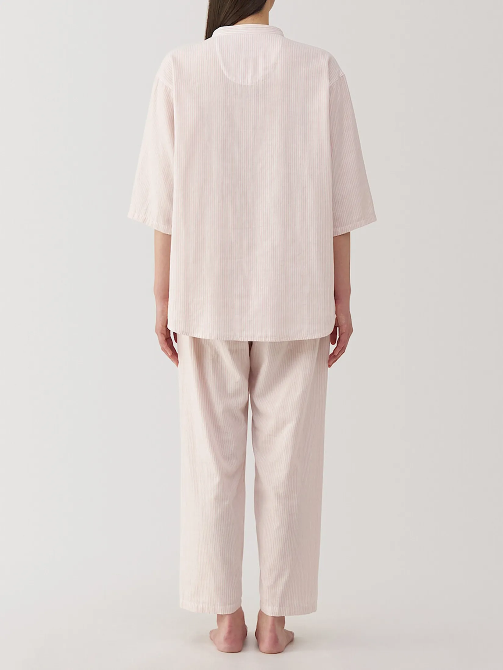 MUJI Women Pyjamas Seamless Thin Gauze 3/4