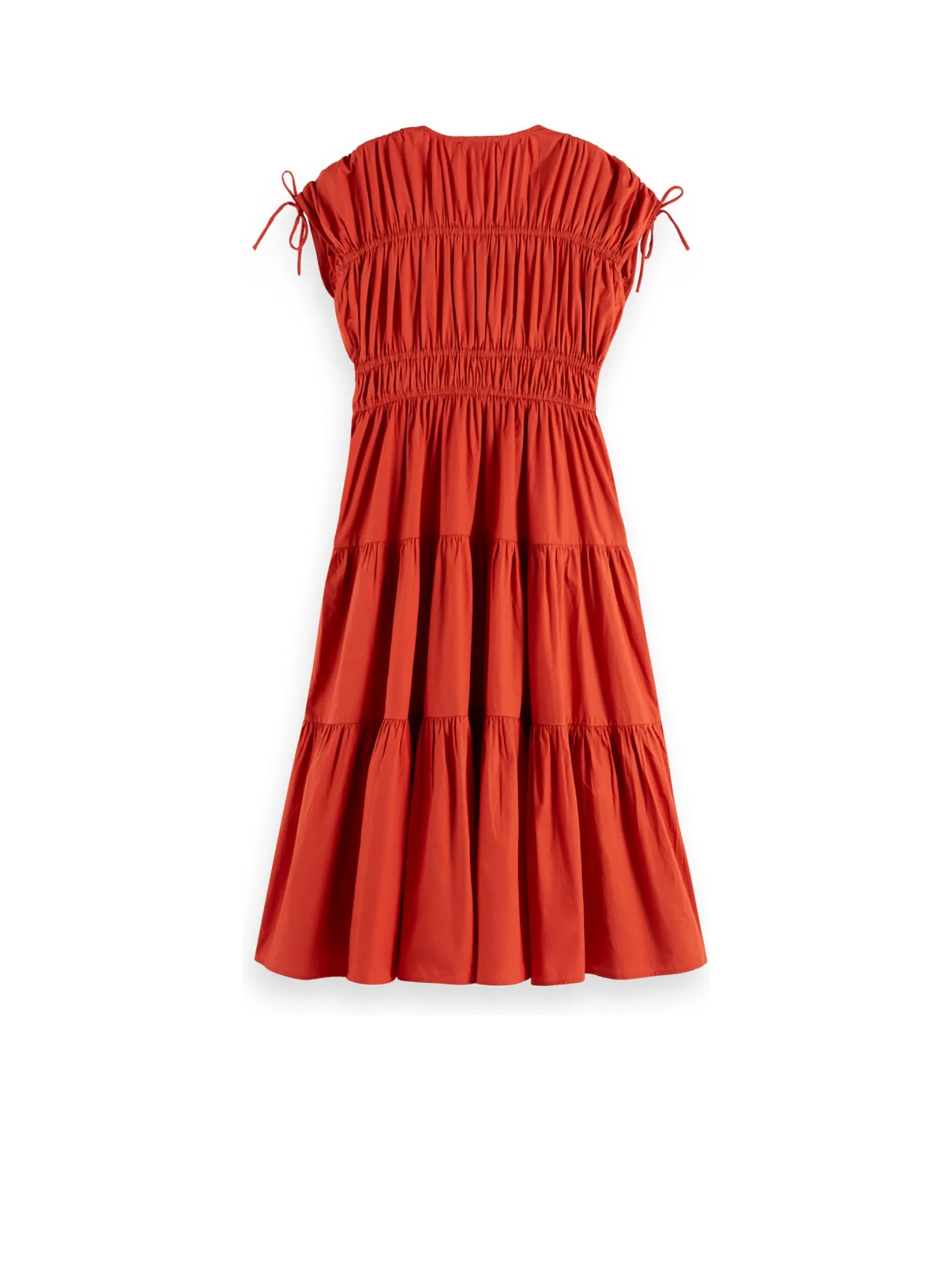 SCOTCH&SODA Women Midi Dress Gathered With Tied Details