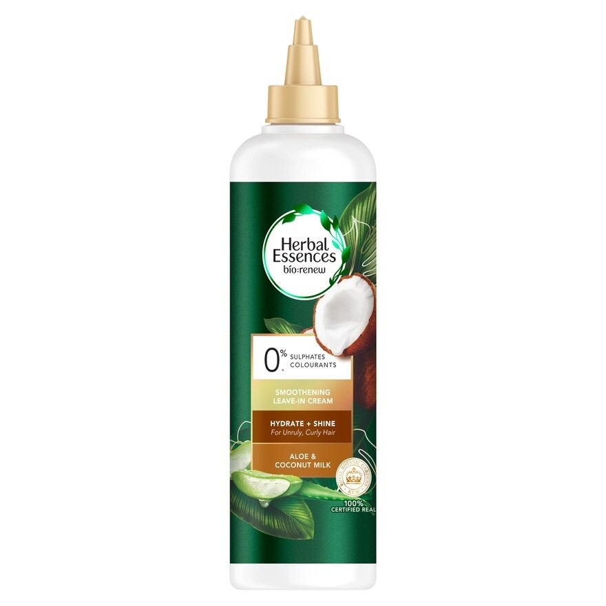 Herbal Essences Treatment Aloe  Coconut Milk Smoothening Leave In Cream 270 Ml. - Brown