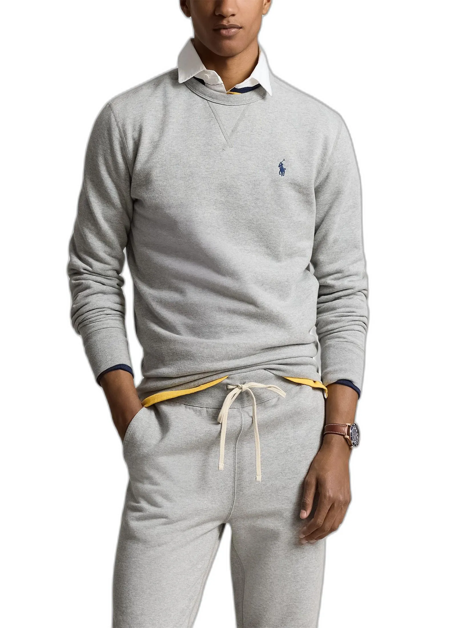 POLO RALPH LAUREN The RL Fleece Sweatshirt  MNPOKNI16820268  020 GREY