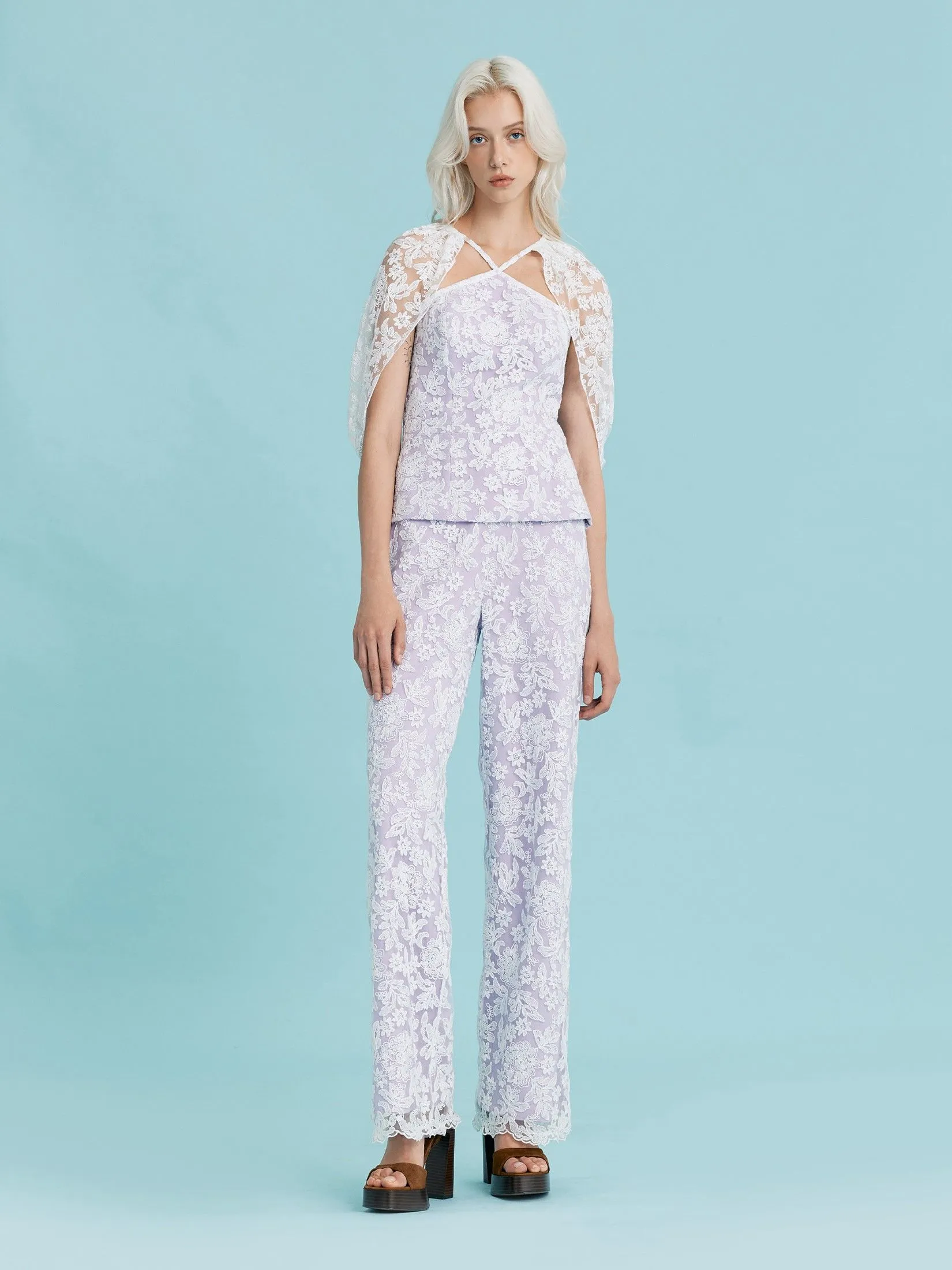 ASV (RS25)Aster Women Straight Pants Purple