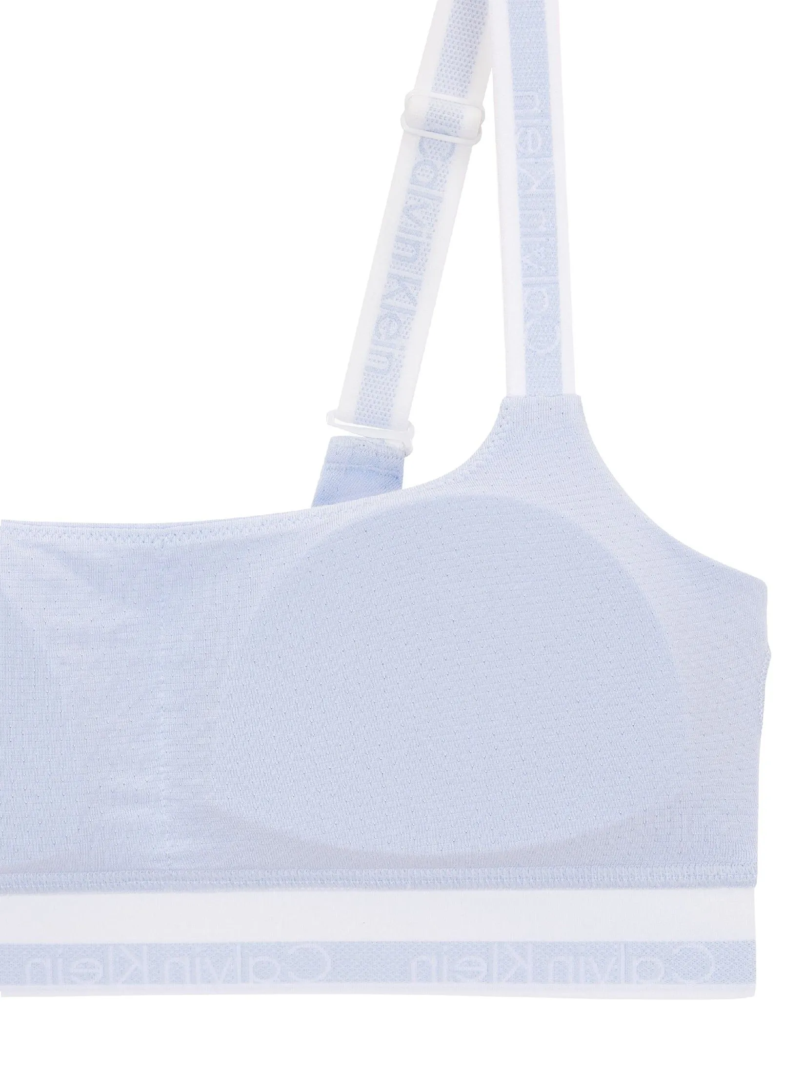 CALVIN KLEIN Women's Icon Modal Mesh Lightly Lined Bralette Light blue