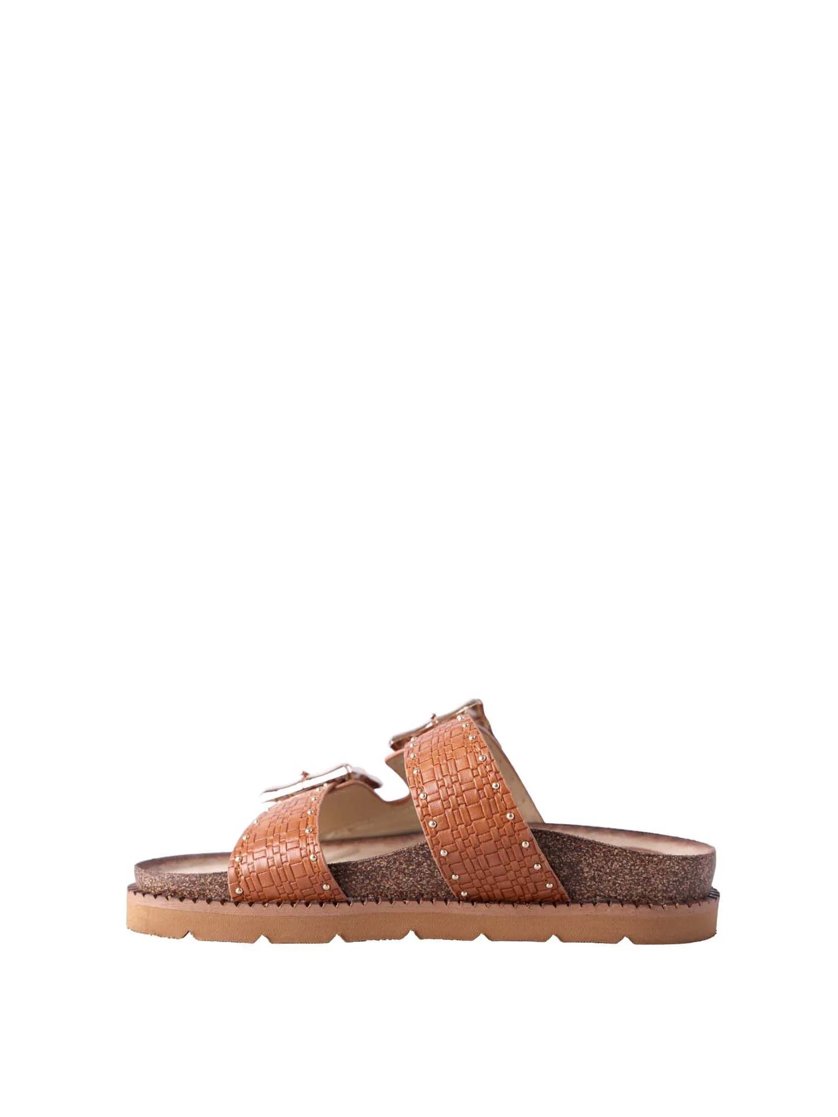 VILLAINS SF HILDA Women's Platform Flat Sandals CAMEL