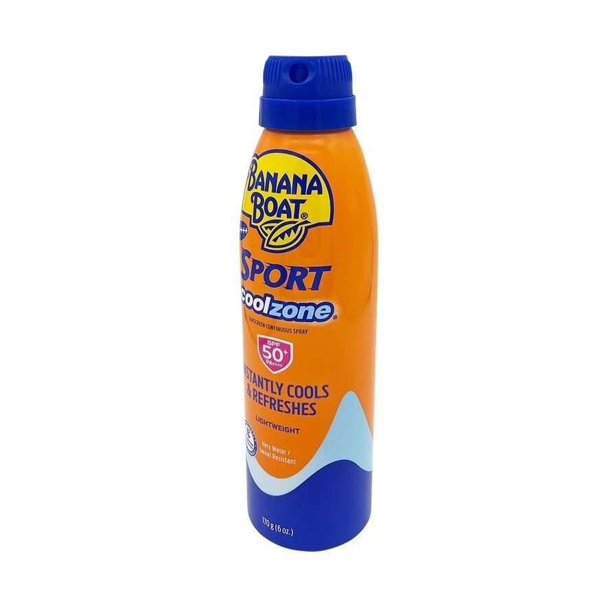 Banana Boat Sport CoolZone Sunscreen Continuous Spray SPF50+ PA+++ 170 G. โลชั่นกันแด