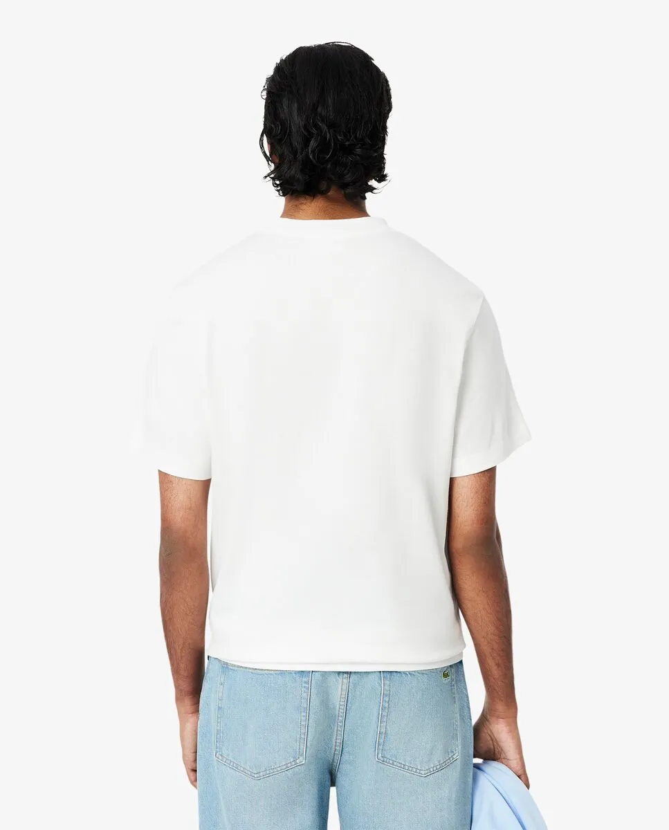 LACOSTE Heavy Cotton Graphic T-shirt White