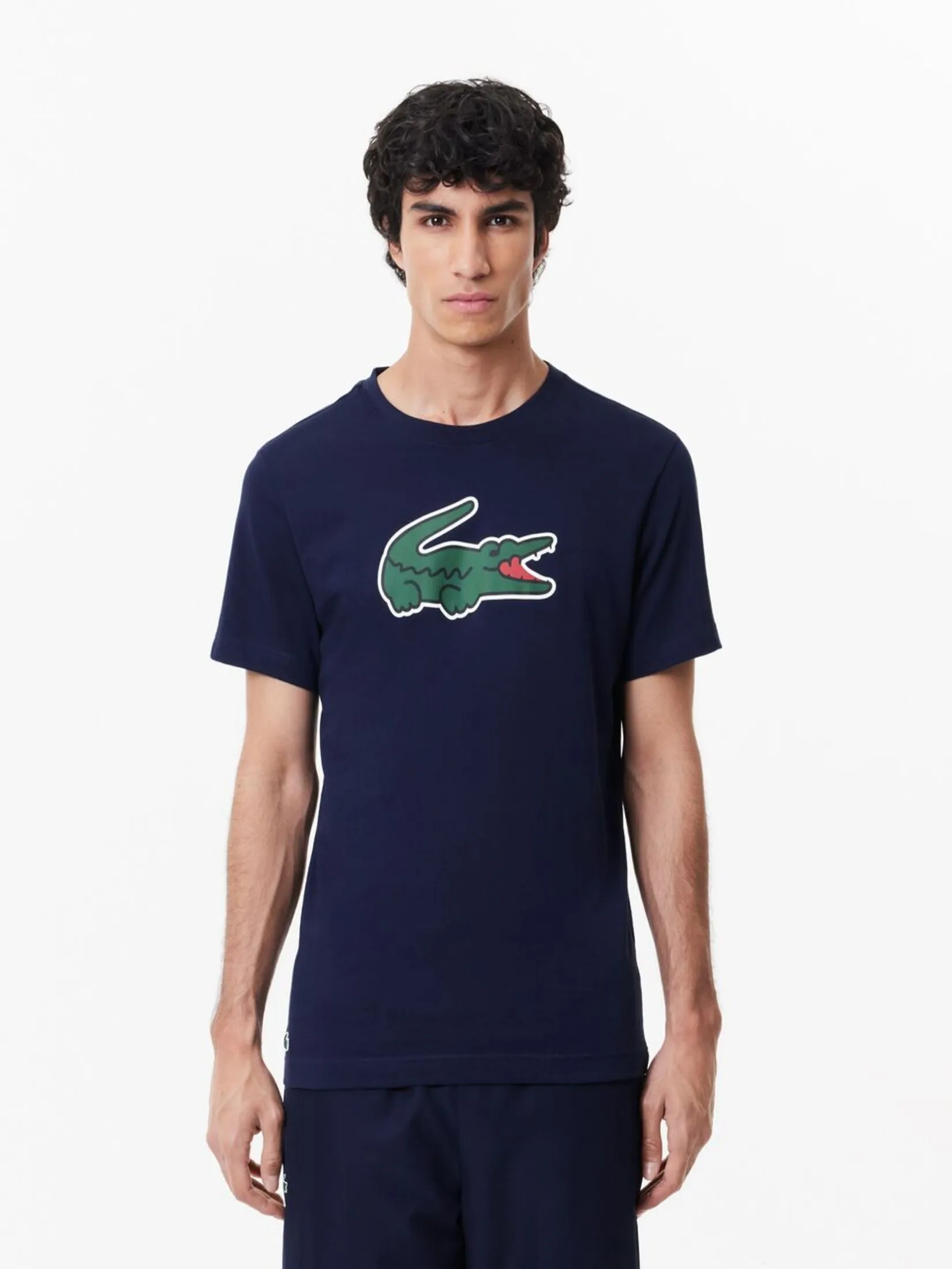 LACOSTE Ultra Dry XXL Logo Sport T-shirt Blue