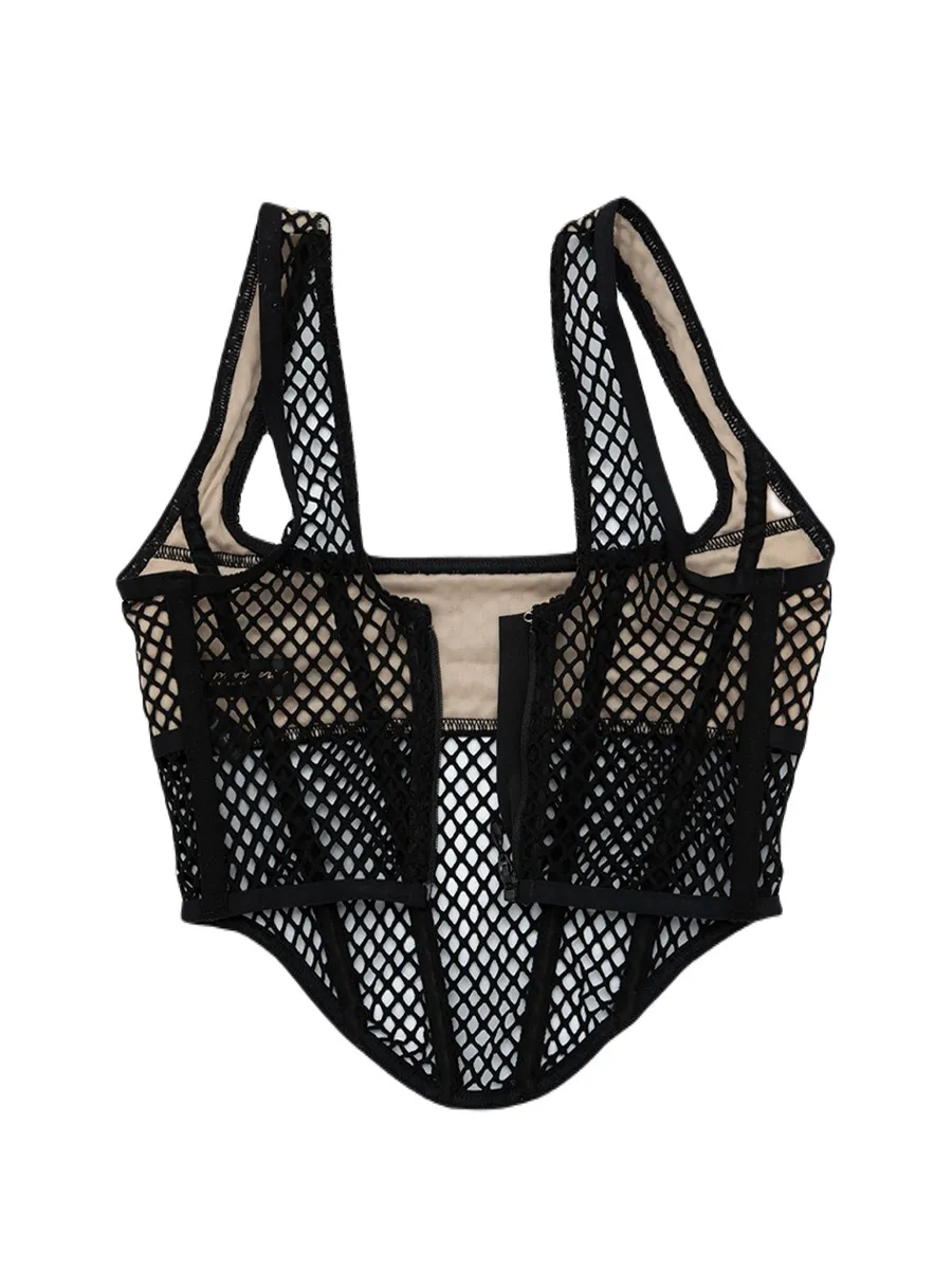 SABINA MAD MOISELLE NEO-NOSTALGIC 23 VICTORIA CORSET TANK TOP STYLE - BLACK