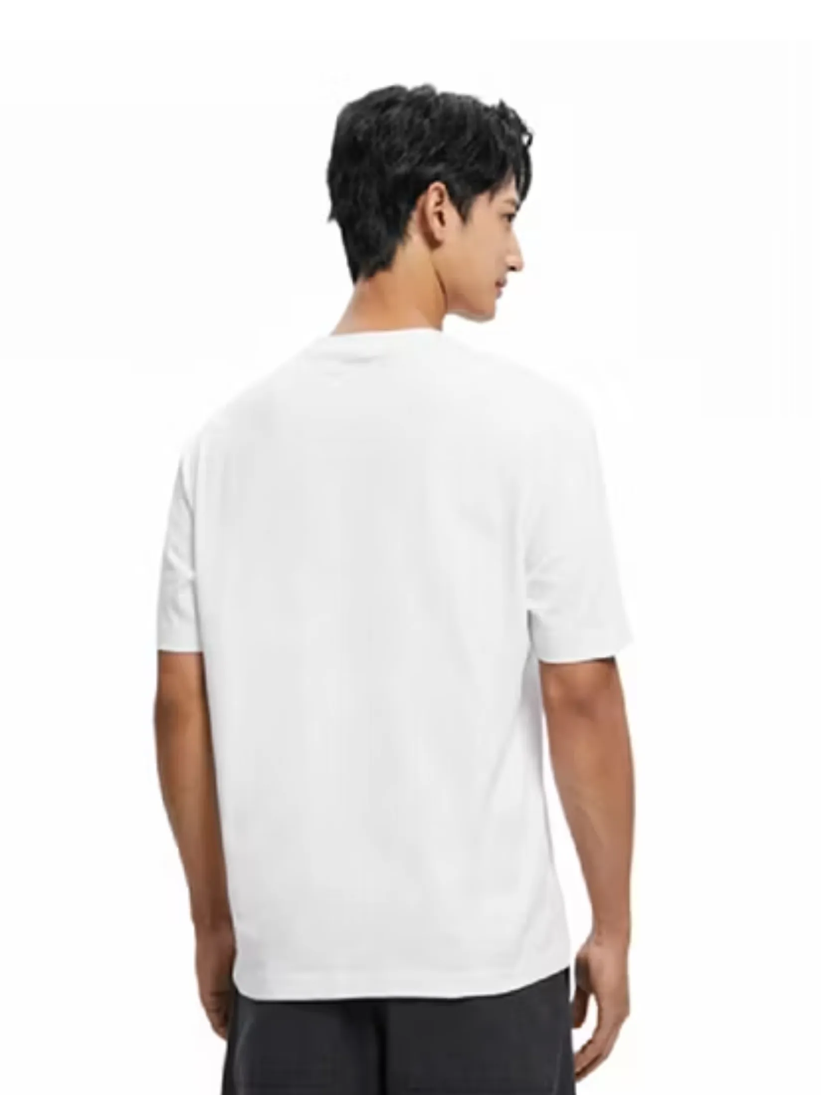 CALVIN KLEIN Men Archive Logo Tops Tees Relaxed - White