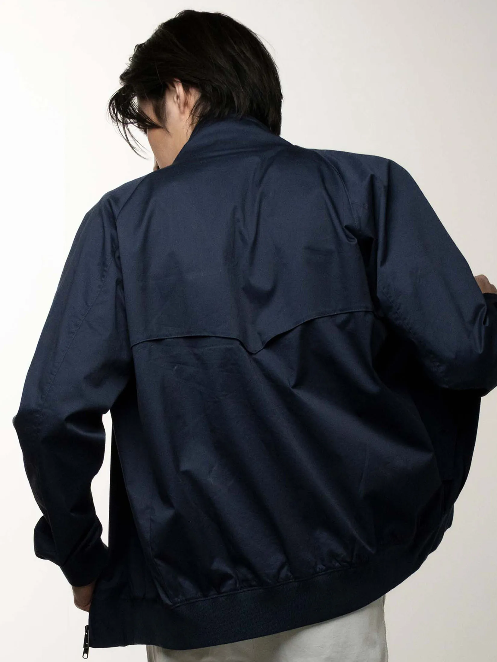 ERA-WON Harrington Jacket – Regular Fit in Navy Blue