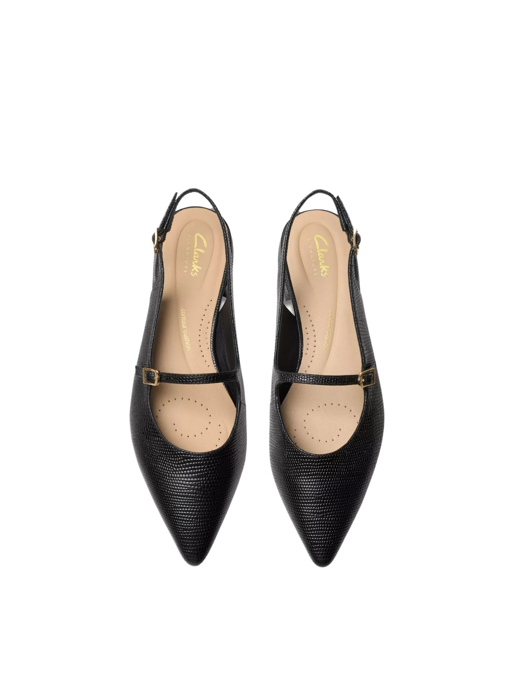 CLARKS SENSA 15 SHINE Black Interest Women's Mary Jane Flats