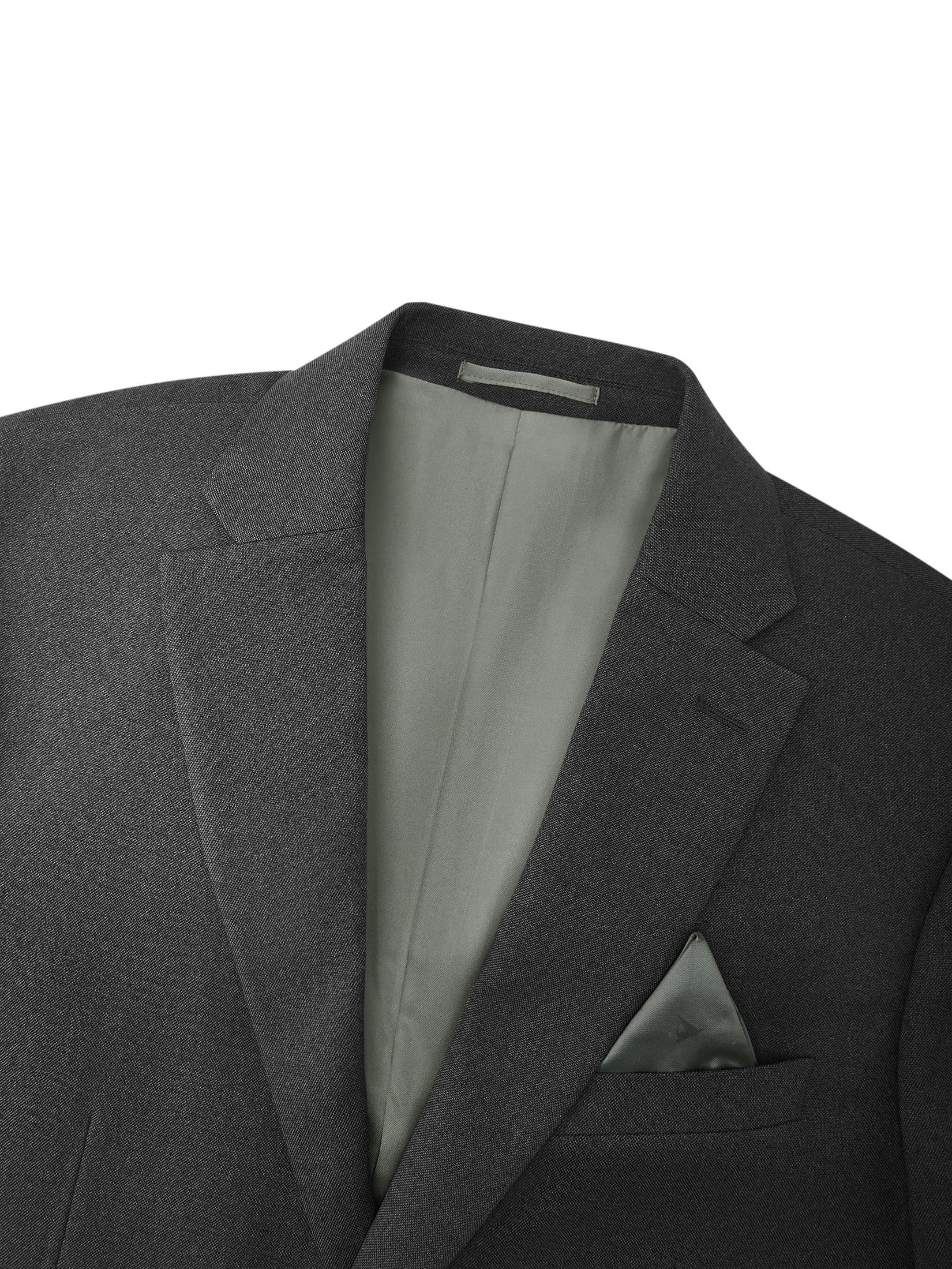 G2000 Men Clothing Teflon Slim Fit Twill Suit Blazer Slim Fit - Dark Grey