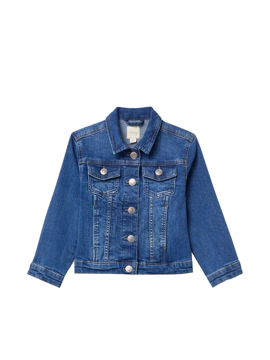 SFERA KIDS Girl Toddler Jacket Jeans Blue Acid size 4