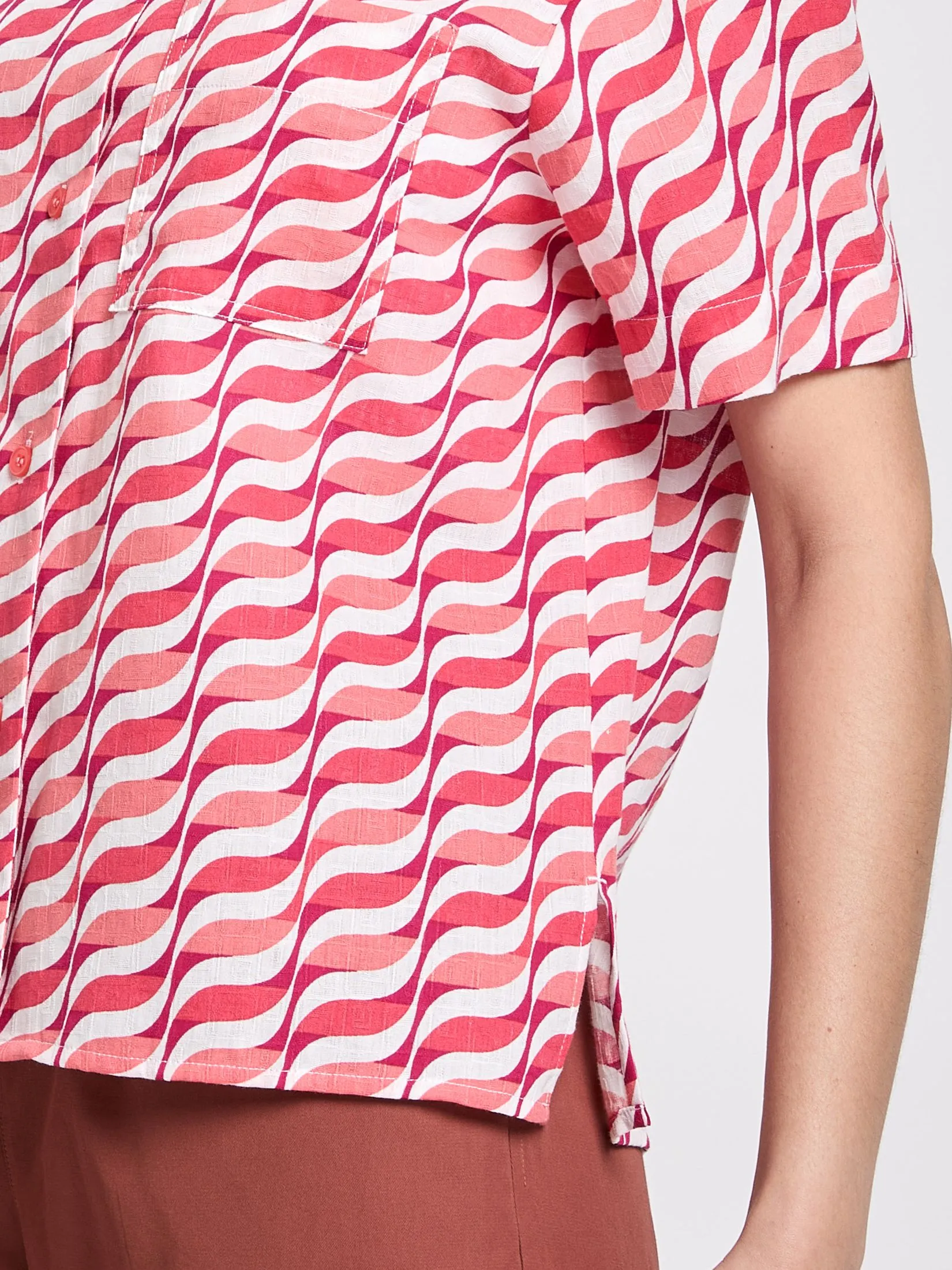 EASY PIECES Women Shirt Short Sleeves Print