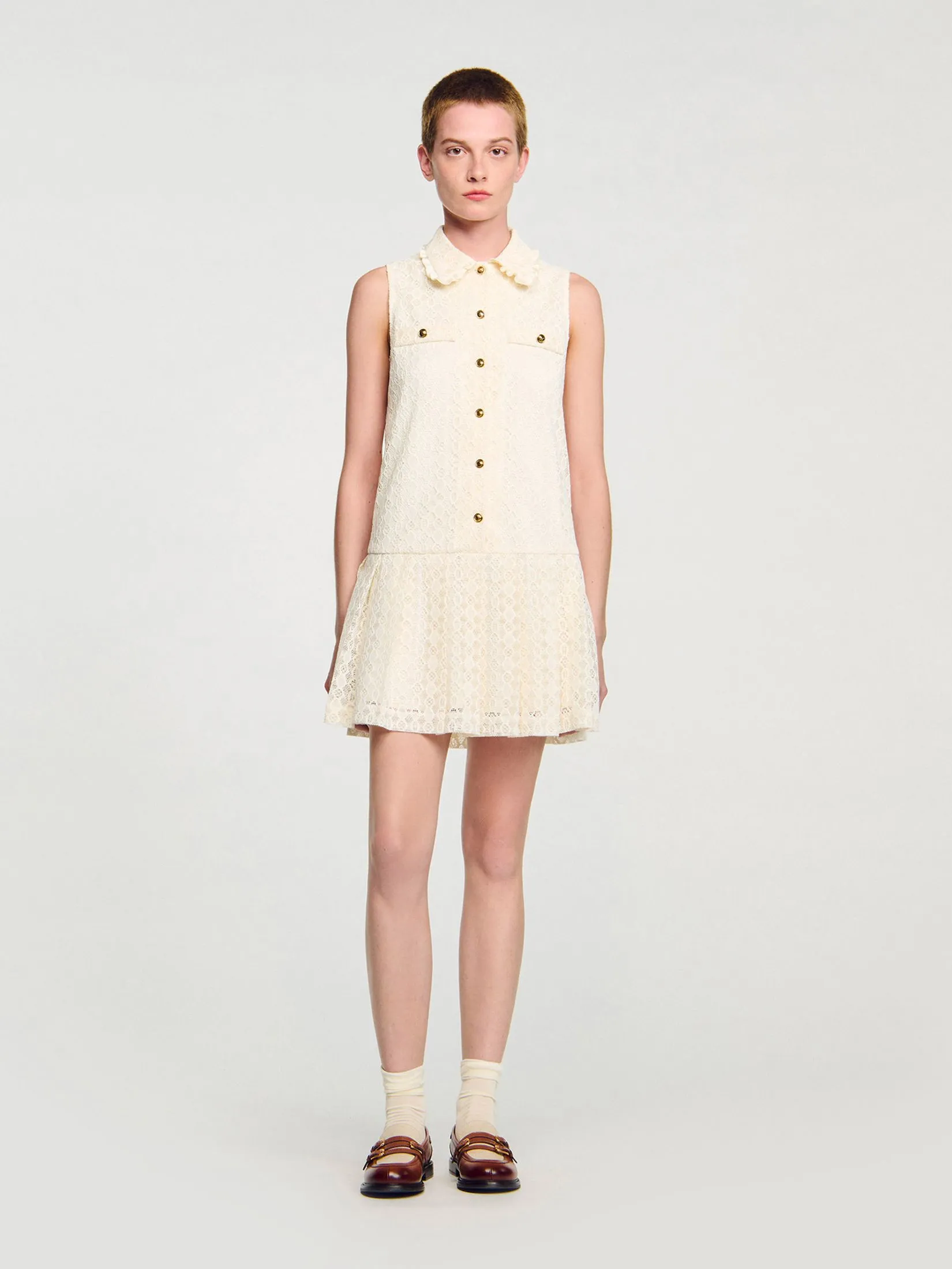 SANDRO Mini Lace Dress