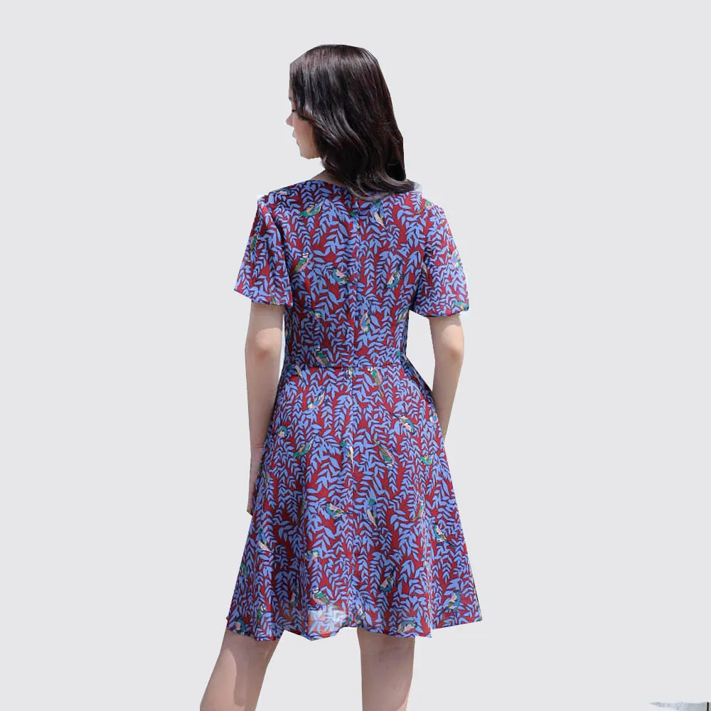 AMILA Red Dress AM-D1017 IGPU22-7