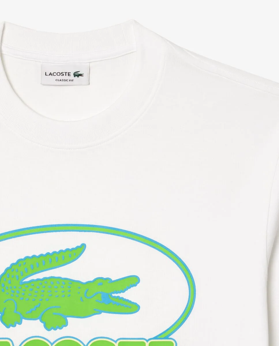 LACOSTE Heavy Cotton Graphic T-shirt White